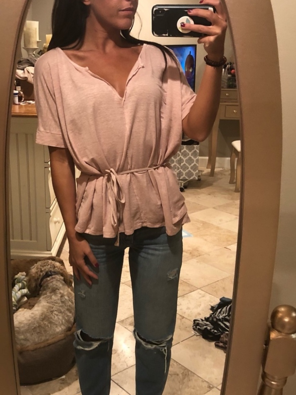 Velvet by Graham & Spencer Pink Short Sleeve Top